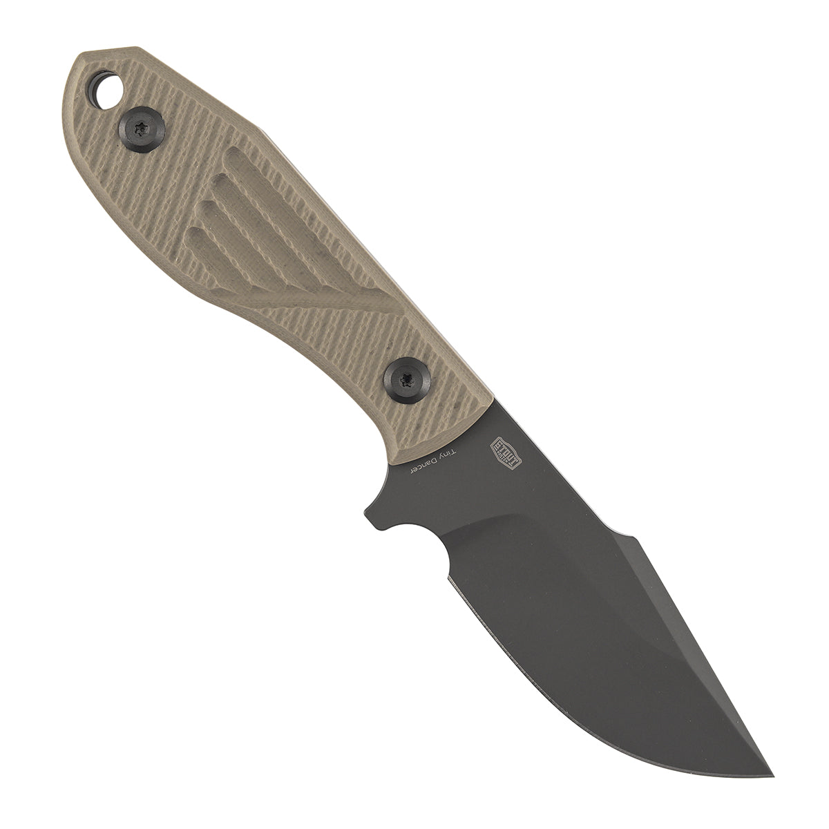 Pre-order: Tenable Tiny Dancer Fixed Blade Knife | 3.17" Gray TiCn Coated D2 Blade | Light Sand G10 Handle | JB Stout Design | G014A8