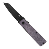 Tenable Higonokami Folding Knife | 3.02'' Black Stonewashed D2 Blade | Purple Micarta Handle | Goran mihajlovic Design | B2135A1
