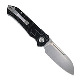 Tenable Rango Folding knife | 3.41" Stonewashed 14C28N Blade | Black Aluminum Handle | Steven Kastner Design - B1120A3