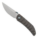 Tenable Tarkin Liner Knife | 3.4" Nitro-V Blade | Gray Aluminum Handle | Matthew Christensen Design | B1078A1