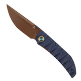Tenable Tarkin Liner Knife | 3.4" Nitro-V |  Blue Aluminum Handle | Matthew Christensen Design | B1078A2