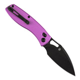 Pre Order | Heron Folding Knife - 3.13" Nitro-V Blade | Purple Aluminum Handle | Johan Jordaan- B2124V1