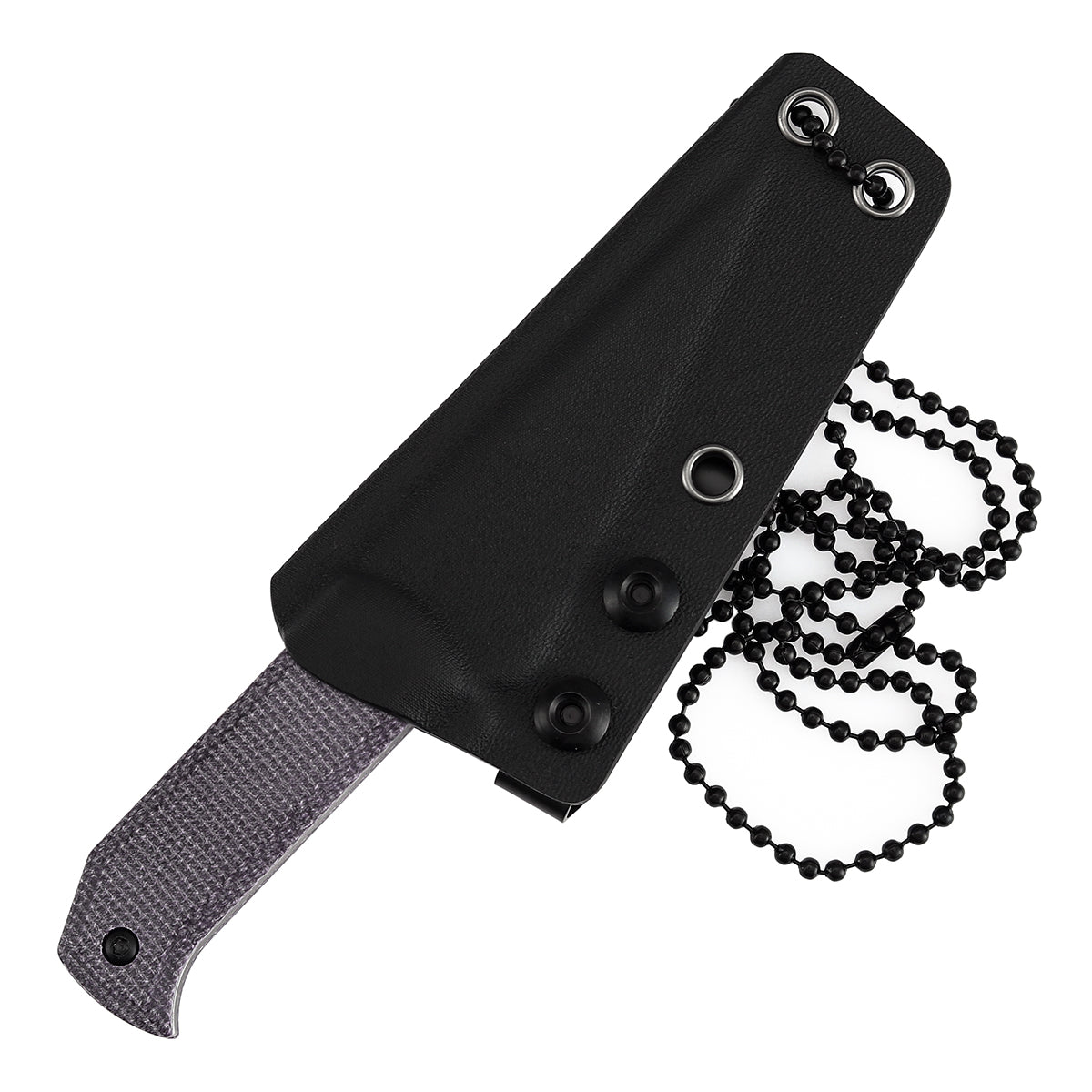 Pre-Order：Ships by Aug. 20 | Tenable ToothPik Fixed Blade | 3.04“ Blackwash 14C28N Blade | Purple Micarta Handle | Pinkerton Knives Design - G020A1