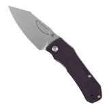Tenable Loki Liner Lock Knife | 3.0" Stonewashed Nitro-V Blade | Purple Micarta Handle | Steven Dunnuck Design - B1058A2