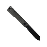 Tenable Riflestock Lock Back Folding knife | 2.34" Blackwash Nitro V Blade | Twill Carbon Fiber Handle | Nick Swan Knives Design - B2131S3