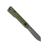 Tenable Riflestock Lock Back Folding knife | 2.34" Gray TiCn Coated Nitro V Blade | Olive Green G10 Handle | Nick Swan Knives Design - B2131S4