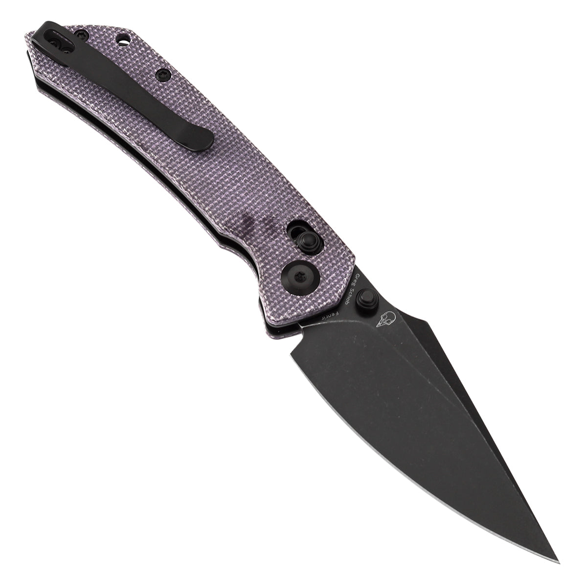 Tenable Fenrir Cross Bar Lock Folding Knife| Purple Micarta | 3.48