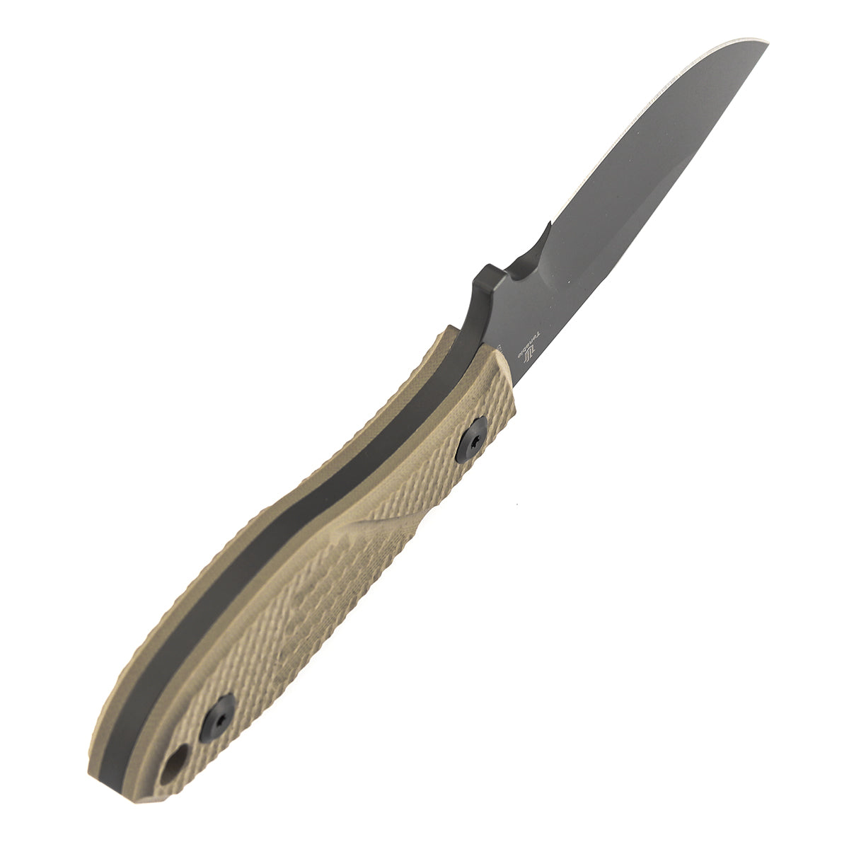 Pre-order: Tenable Tiny Dancer Fixed Blade Knife | 3.17" Gray TiCn Coated D2 Blade | Light Sand G10 Handle | JB Stout Design | G014A8