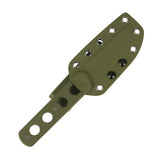 Tenable Foosa Fixed Blade Knife - 3.06'' Gray TiCn Coated D2 Blade | Olive Green G10 Handle | Rolf Helbig Design - G2020A4