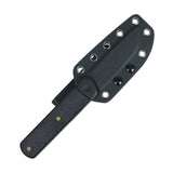 Tenable Foosa Fixed Blade Knife - 3.06'' Rose Gold D2 Blade | Black Micarta Handle | Rolf Helbig - G2020A1