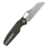 Tenable Tuckamore Folding Knife | 3.54" Stonewashed Nitro V | Green Micarta | Jonathan Styles Design - B1052A1