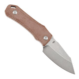 Tenable Loki Fixed Blade Knife |2.99" Stonewashed D2 Blade | Brown Micarta Handle | Steven Dunnuck Design | G1058A5