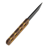 Tenable Foosa Fixed Blade Knife - 3.06'' Blackwash D2 Blade | Amber PEI Handle | Rolf Helbig - G2020A3