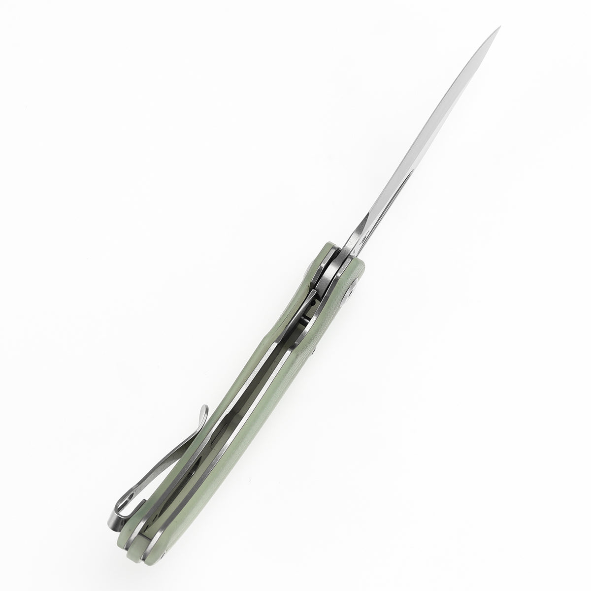 Tenable Gideon Folding Knife Jade G10 Handle (3.5'' Stonewashed Nitro V Blade) Dead Sober Design--T1119A3
