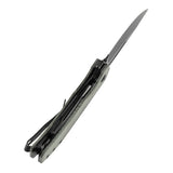 Tenable Orion Liner Lock | Green Micarta Handle | 3.07" Blackwashed 14C28N | JB Stout Design | B1089A3
