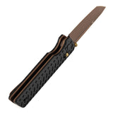 Tenable Anomaly Cross Bar Lock Knife | 3.14" Nitro-V | Black Aluminum | Pinkerton Knives Design- B2038V2