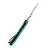 Tenable Gideon Folding Knife Tiffany Blue G10 Handle (3.5'' Blackwash Nitro V Blade) Dead Sober Design--T1119A5