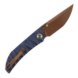 Tenable Tarkin Liner Knife | 3.4" Nitro-V |  Blue Aluminum Handle | Matthew Christensen Design | B1078A2