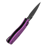 Pre Order | Heron Folding Knife - 3.13" Nitro-V Blade | Purple Aluminum Handle | Johan Jordaan- B2124V1