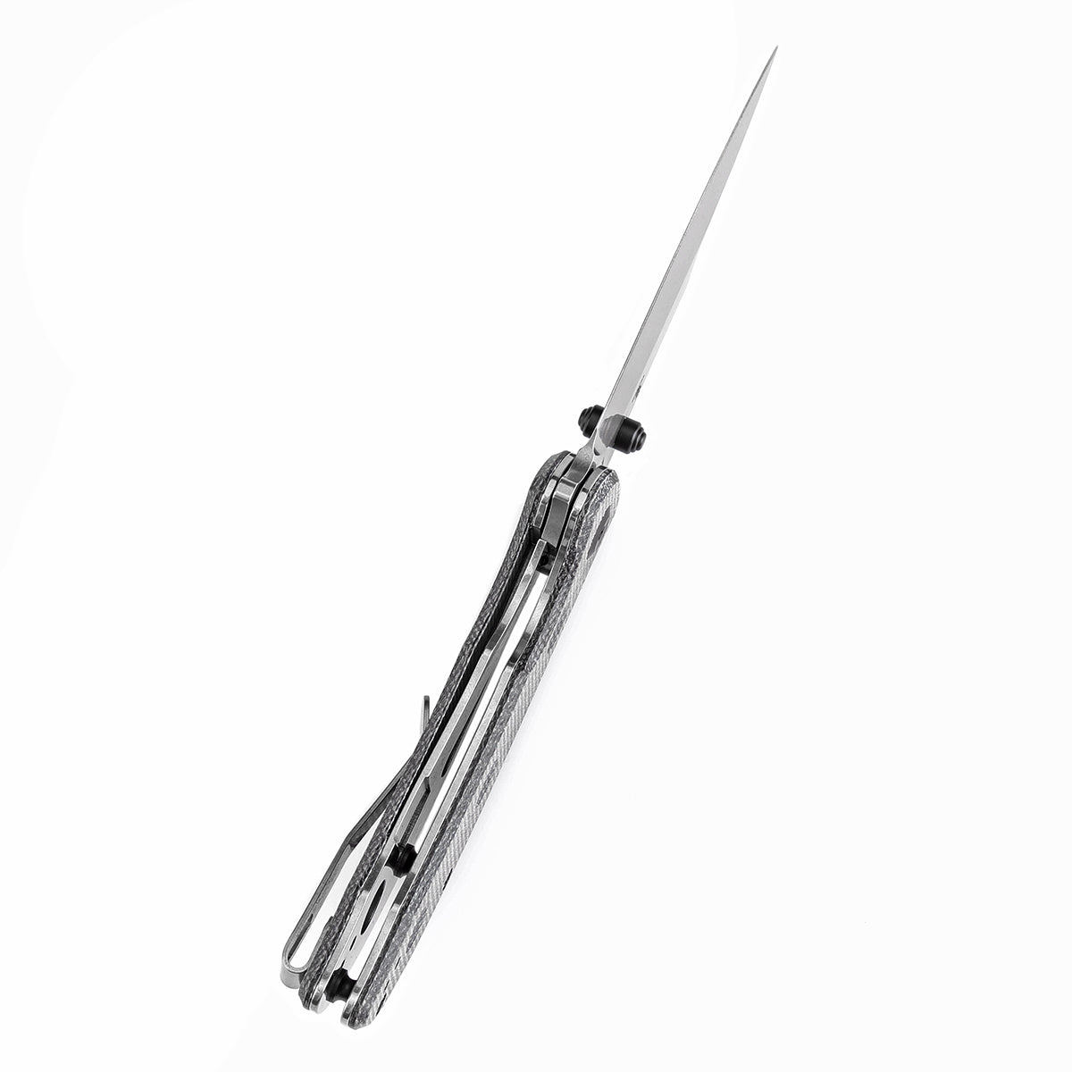 Tenable Rei Folding Knife Black Micarta with Dimples Handle (3.3