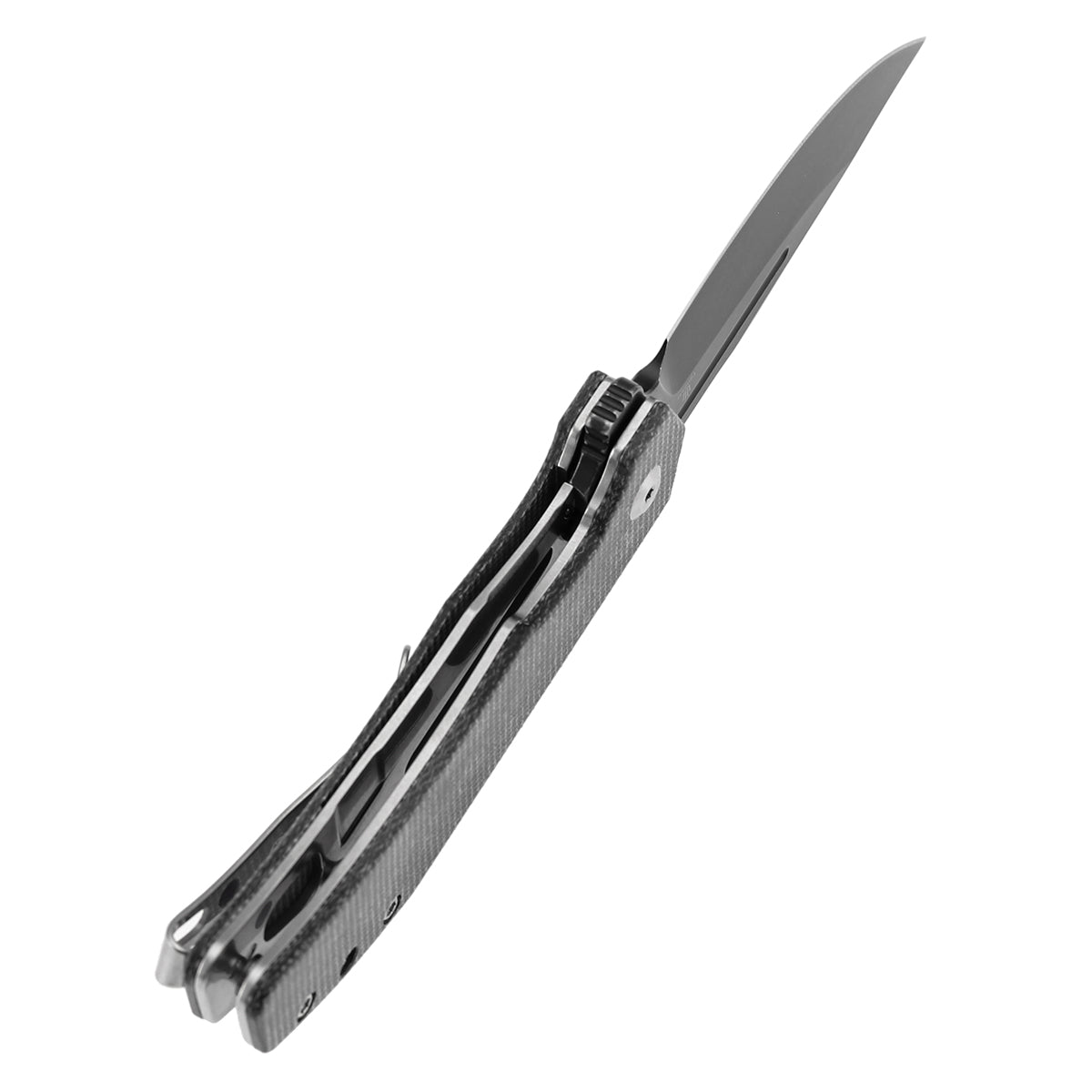 Tenable Orion Liner Lock | Black Micarta Handle | 3.07" Blackwashed 14C28N | JB Stout Design | B1089A4