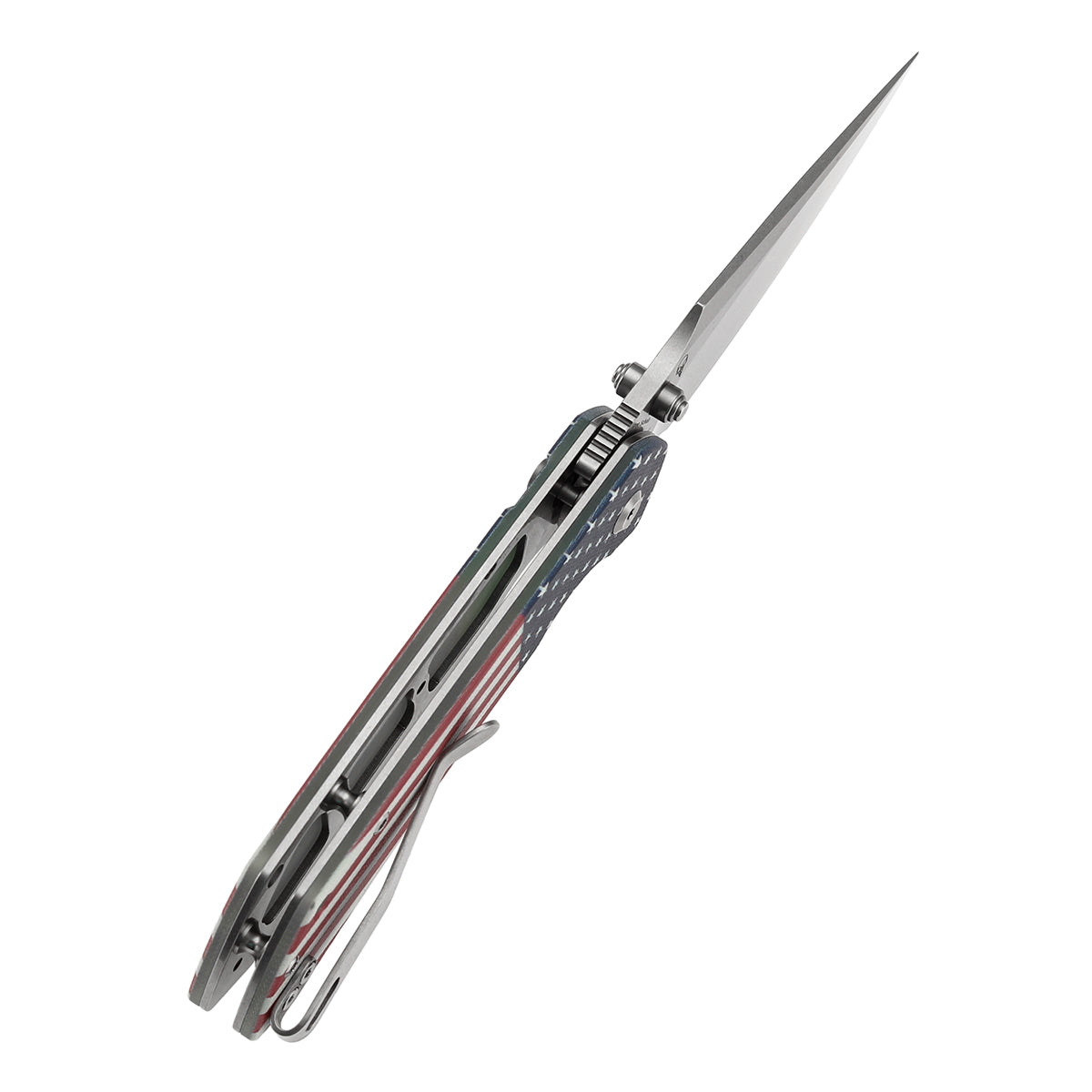 Tenable Fenrir Button Lock Knife | Jade G10 with American Flag