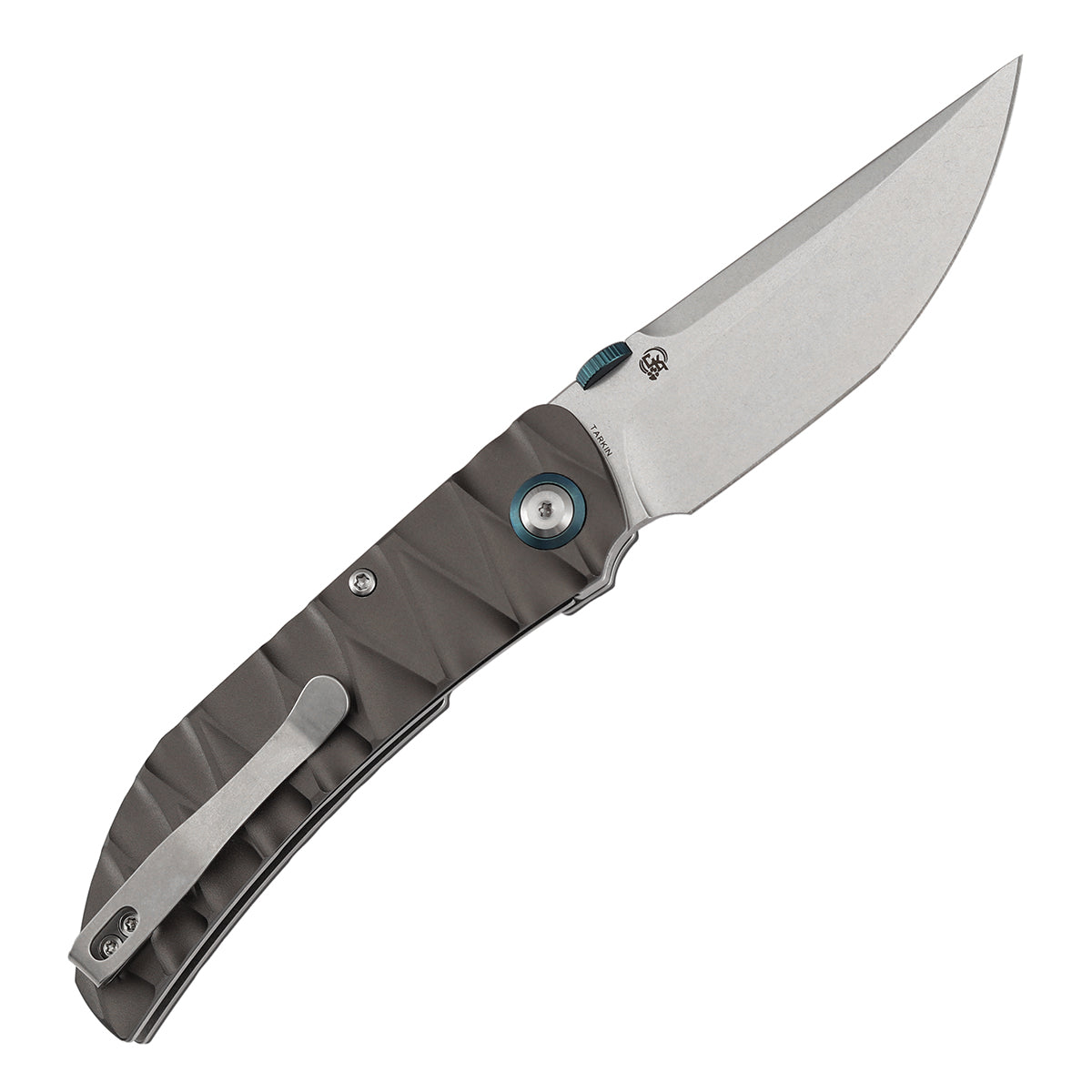 Tenable Tarkin Liner Knife | 3.4" Nitro-V Blade | Gray Aluminum Handle | Matthew Christensen Design | B1078A1