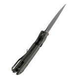 Available on Walmart - Tenable Fenrir Top Liner Lock Folding Knife| Green Micarta Handle | 3.48“ Blackwashed Nitro-V Blade | Sparrow Knife Design | B1034H4