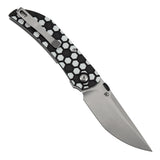 Tenable Exclusive Soccer-Themed Tarkin Folding Knife | 3.42" Nitro-V | Black & White G10 | Matthew Christensen Design | B1078A5