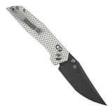 Tenable Deadite Cross Bar Lock Knife | 3.52" Gray TiCn Coated 14C28N Blade | Silver Aluminum Handle | TuffKnives Design - B1081V2