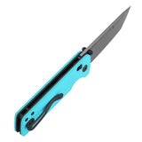 Tenable Anomaly Cross Bar Lock Knife | 3.14“ Damascus Blade | Blue G10 Handle | Pinkerton Knives Design | B2038V3