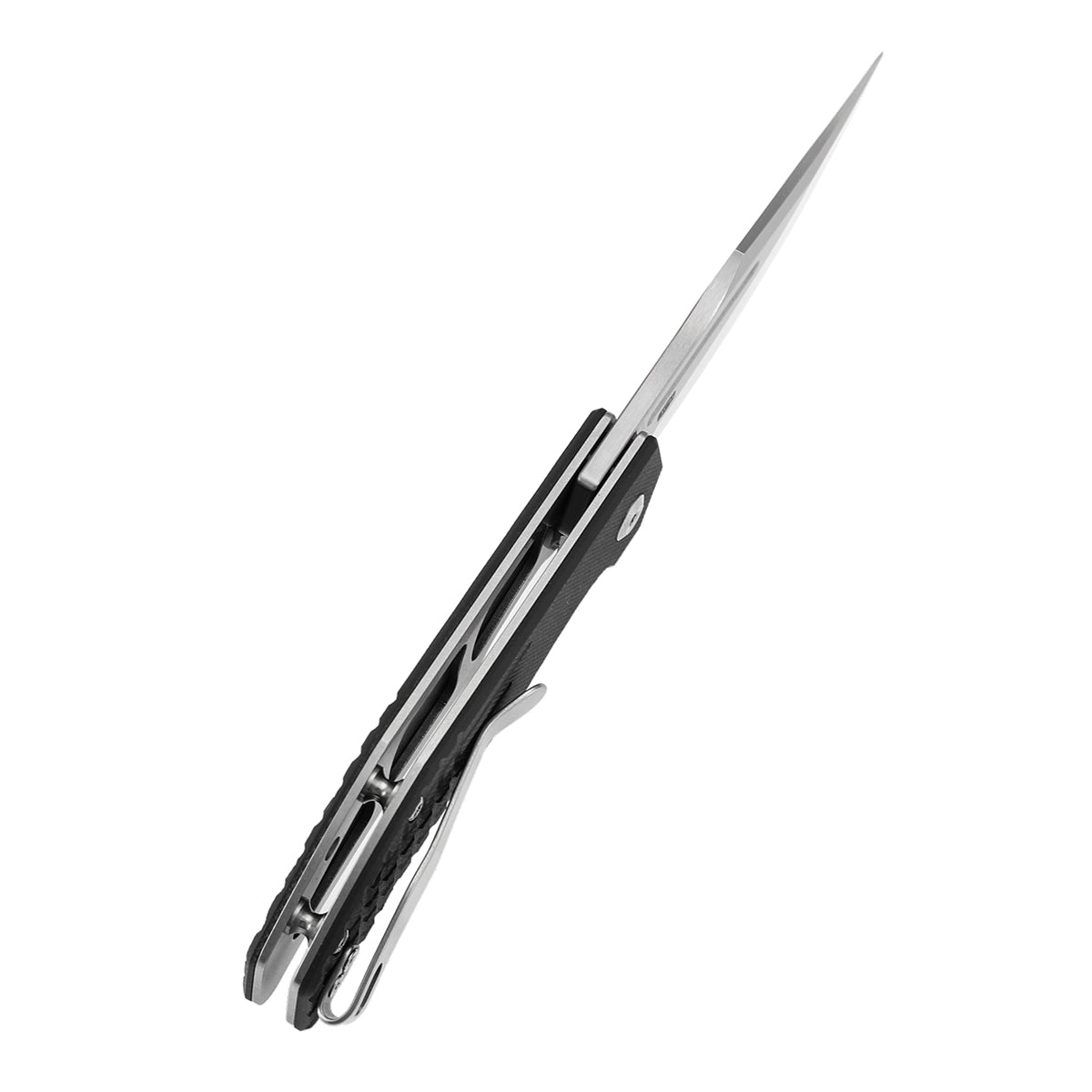 Tenable Orion Liner Lock | Black G10 with Frag Pattern | 3.07" Satin 14C28N | JB Stout Design | B1089A6