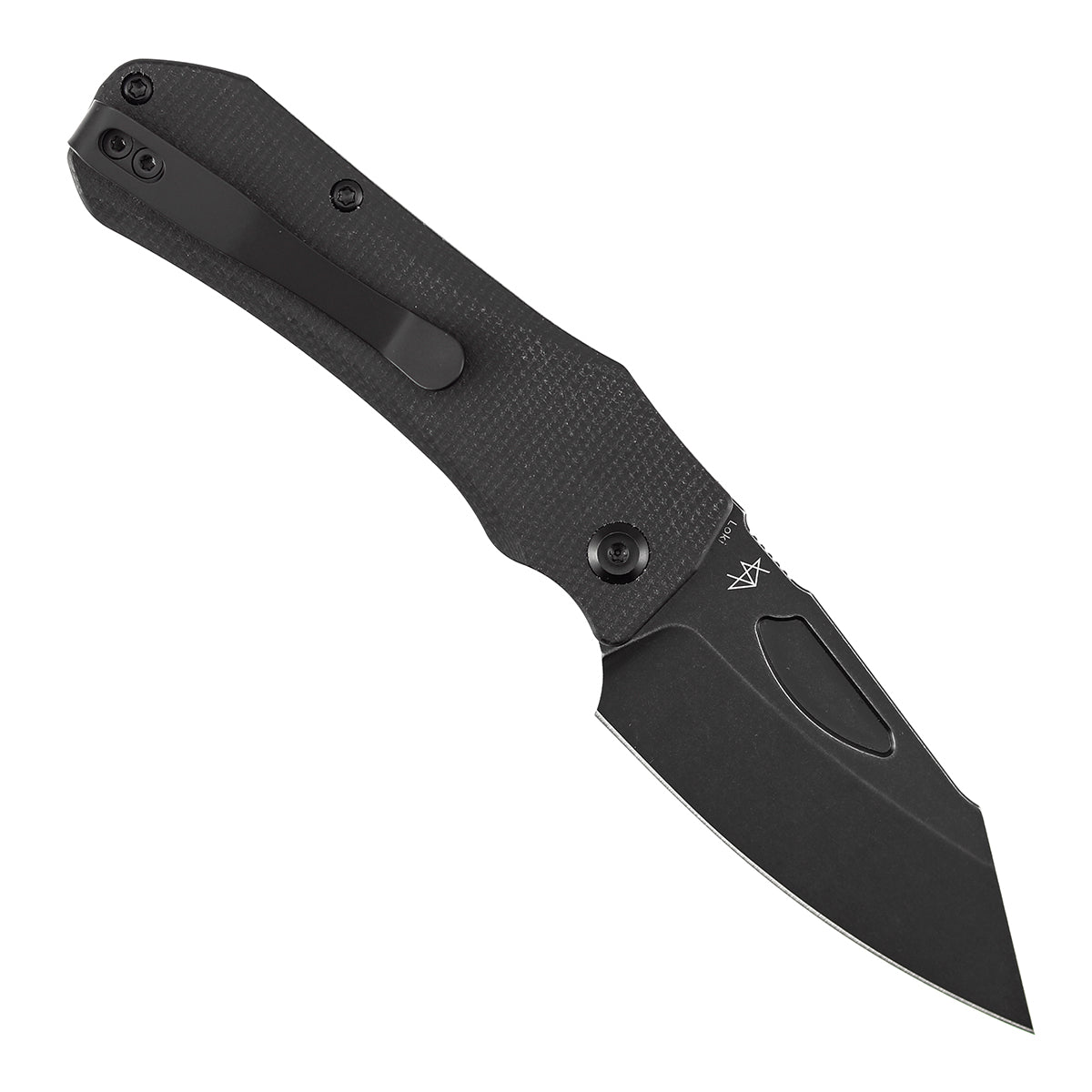 Tenable Loki Liner Lock Knife | 3.0" Blackwash Nitro-V Blade | Black Micarta Handle | Steven Dunnuck Design - B1058A1
