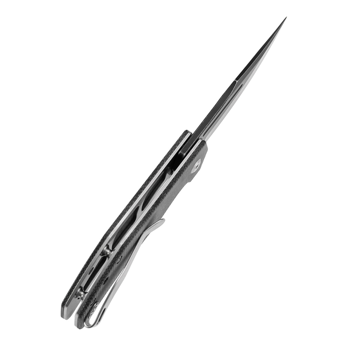 Tenable Orion Liner Lock | Black Micarta Handle | 3.07" Blackwashed 14C28N | JB Stout Design | B1089A4