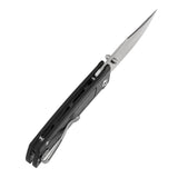 Tenable Bison Folding Knife | 3.24'' Stonewashed Nitro V Blade | Twill Carbon FIber & G10 Handle | Ray Laconico Knives Design | B2108A4