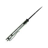 Tenable Pelican XL Folding knife | 3.5" Black TiCn Coated Nitro V Blade | Glow-in-the-Dark Green G10 Handle | Kmaxrom Design Design - B0018A1