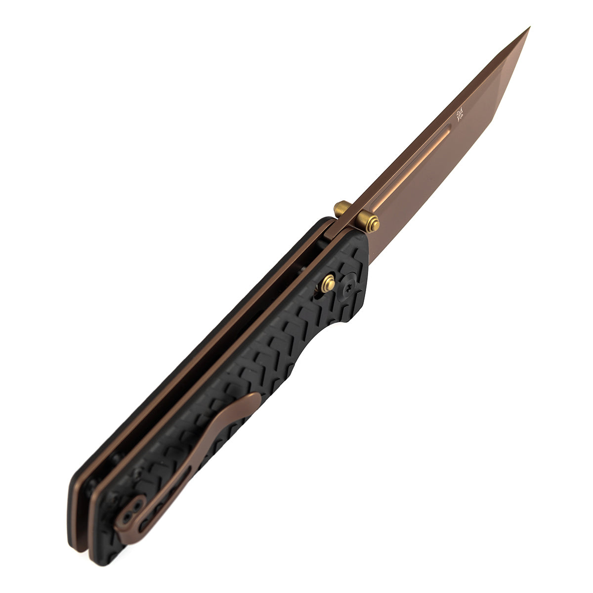 Tenable Anomaly Cross Bar Lock Knife | 3.14" Nitro-V | Black Aluminum | Pinkerton Knives Design- B2038V2
