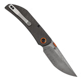 Tenable Tarkin Liner Knife | 3.4" Damascus Blade | Twill Carbon Fiber &G10 Handle | Matthew Christensen Design | B1078A4