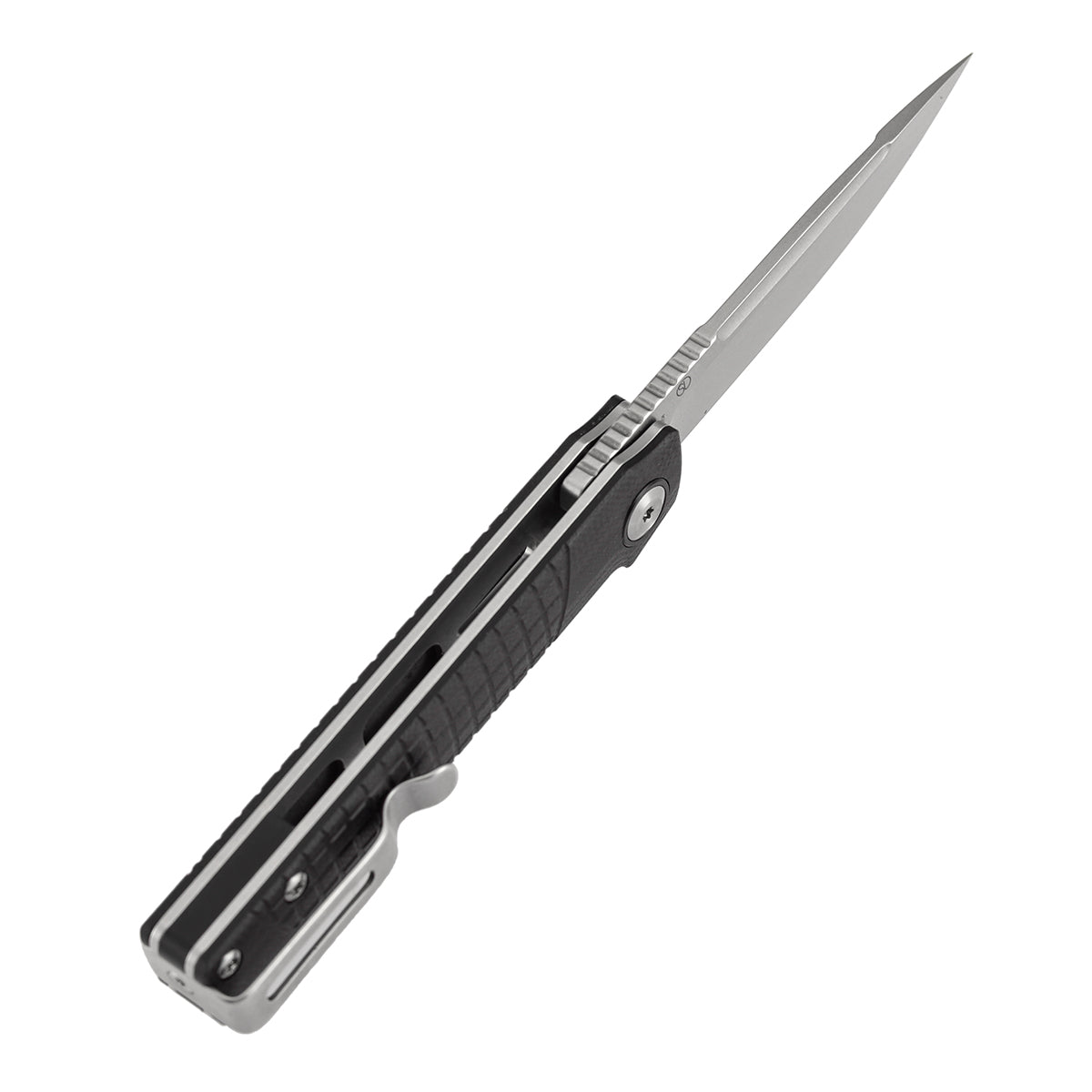 Tenable Kitpu Folding Knife | 2.9'' Stonewashed Nitro-V Blade | Black G10 with Frag Pattern Handle | Jonathan Styles Design - B2123A3