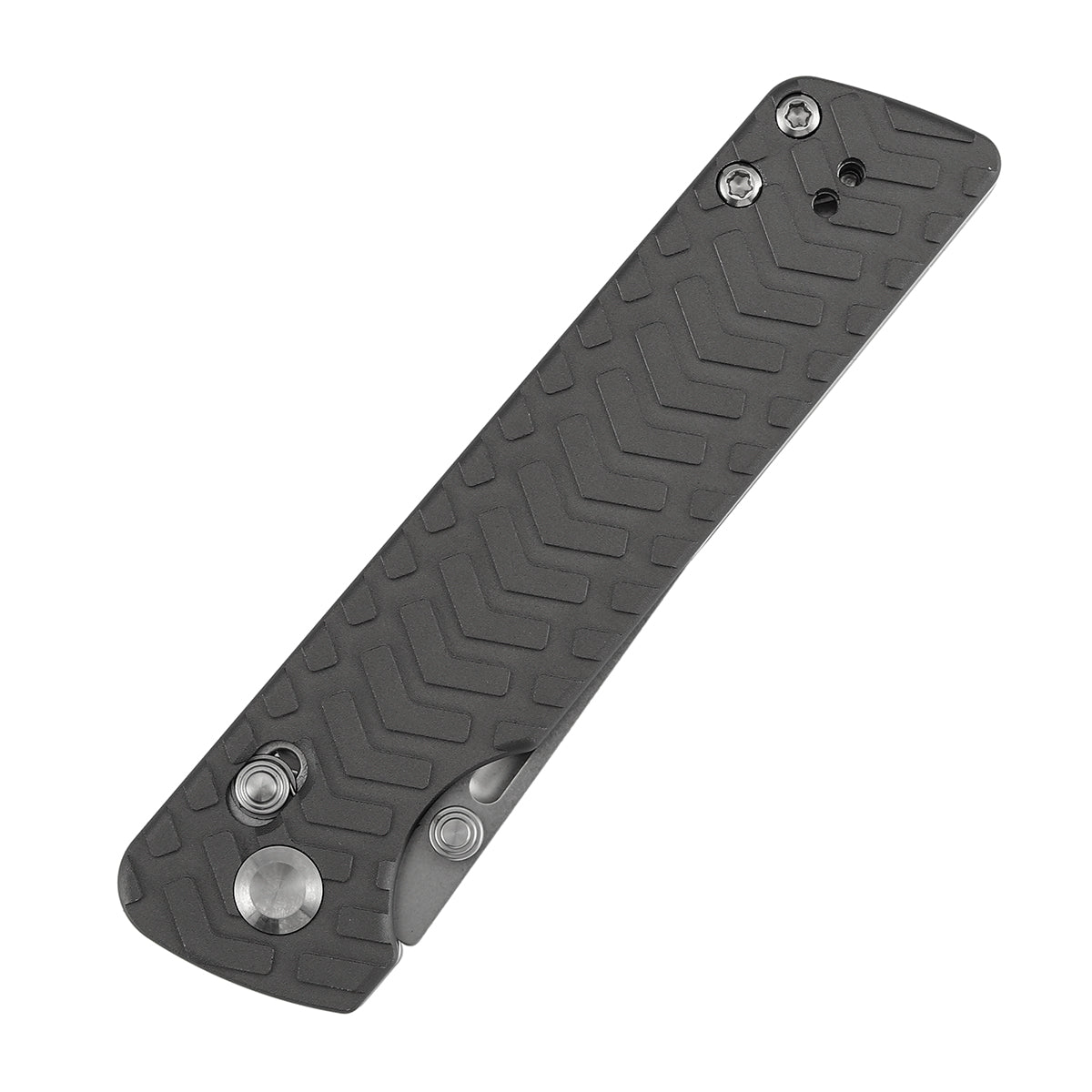 Tenable Anomaly Cross Bar Lock Knife | 3.14" Stonewashed Nitro-V Blade | Gray Aluminum Handle| Pinkerton Knives Design - B2038V1