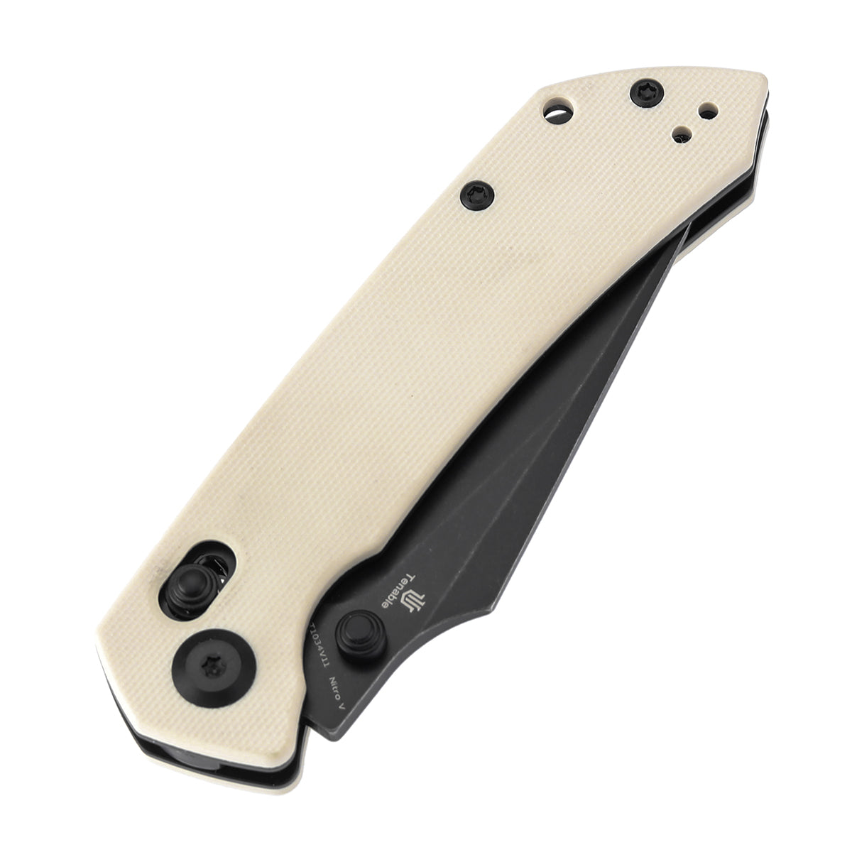 Tenable Fenrir Cross Bar Lock Folding Knife| Ivory White G10