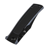 Tenable Bison Folding Knife | 3.24'' Blackwash Nitro V Blade | Black and Gray G10 with Frag Pattern Handle | Ray Laconico Knives Design | B2108A2