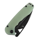 Tenable Bömbur Folding Knife Jade G10 Handle (3.53'' Blackwashed D2 Blade) Midgards Messer Design--T1054A8