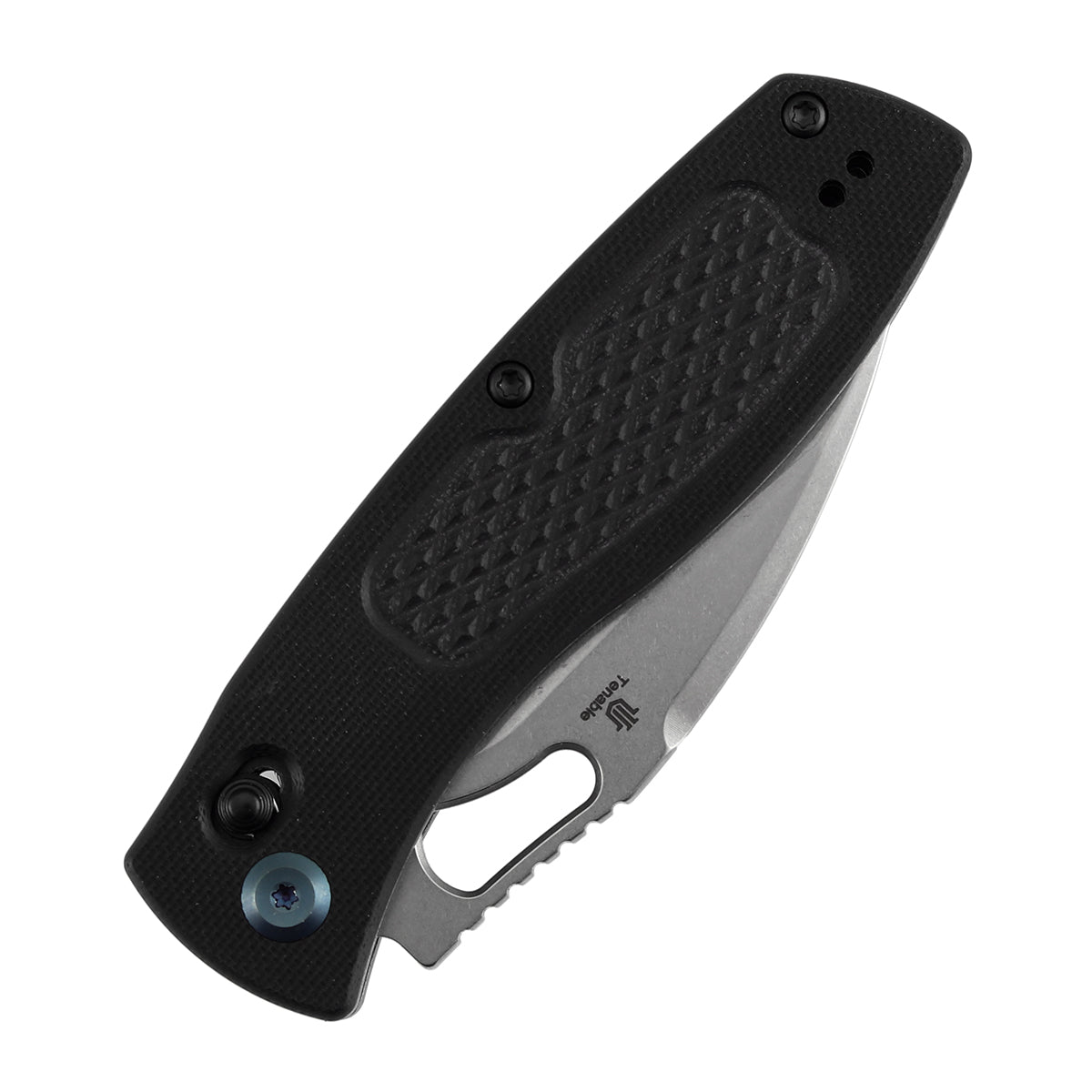 Pre Order | Heron Folding Knife - 3.13" Nitro V Blade | Black G10 Handle with Diamond Pattern | Johan Jordaan- B2124V4