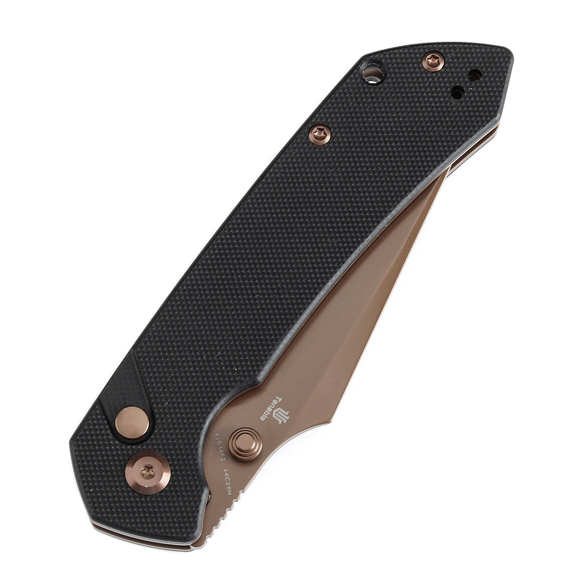【希少】ULTIMATE BLADE TWIN KEEL FIN BladeHQ Exclusive Tenable Fenrir Button Lock Knife Black G-10 (3.4