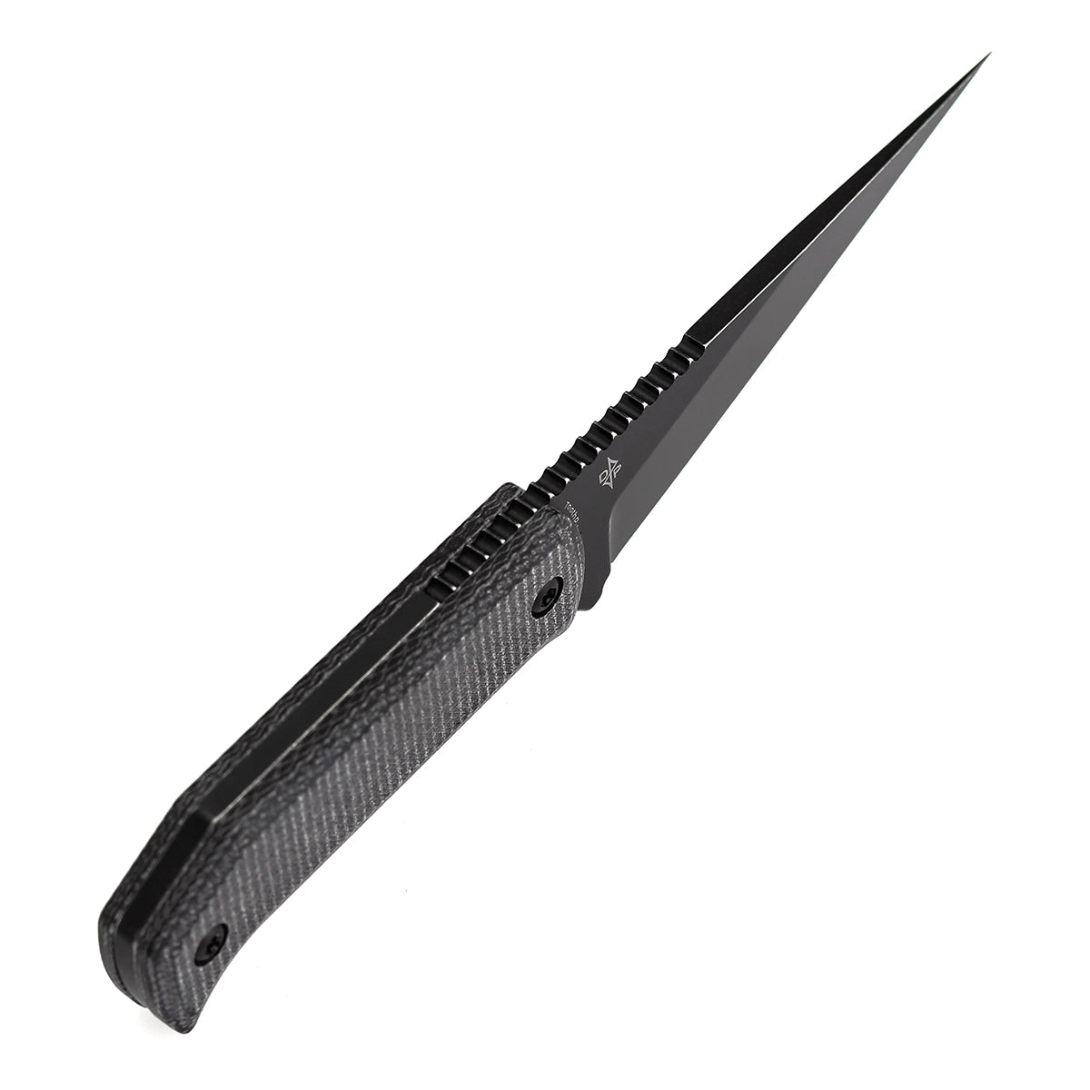 Pre-Order：Ships by Aug. 20 | Tenable ToothPik Fixed Blade | 3.04” Blackwash 14C28N Blade | Black Micarta Handle | Pinkerton Knives Design - G020A4