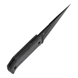 Pre-Order：Ships by Aug. 20 | Tenable ToothPik Fixed Blade | 3.04” Blackwash 14C28N Blade | Black Micarta Handle | Pinkerton Knives Design - G020A4