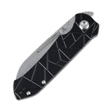 Tenable Rango Folding knife | 3.41" Stonewashed 14C28N Blade | Black Aluminum Handle | Steven Kastner Design - B1120A3