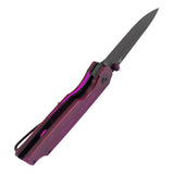 Tenable Mini Warrior Liner Lock Knife | 2.9" Blackwash Nitro-V Blade | Purple Acrylic Handle | Kim Ning Design - B2005A2