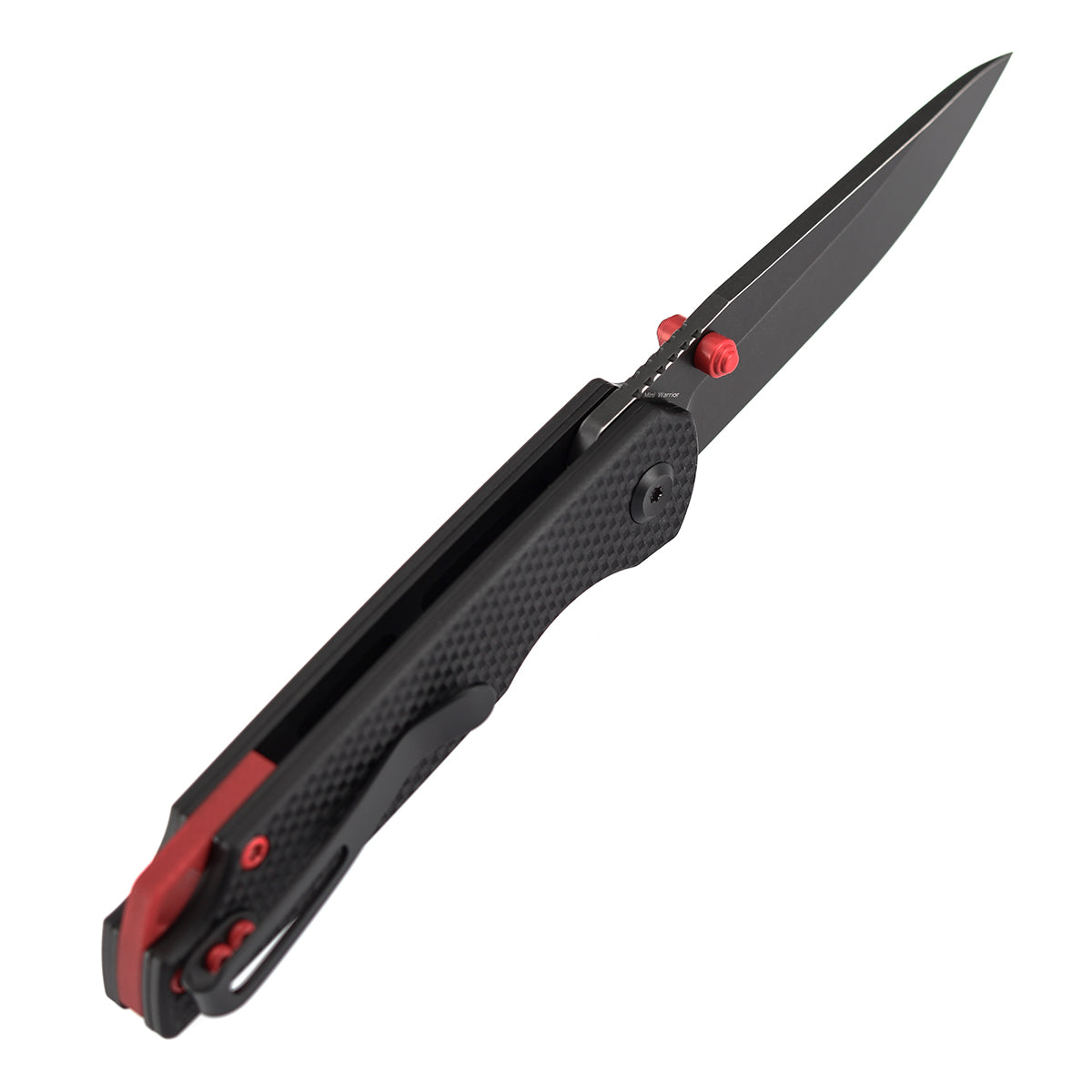 Tenable Mini Warrior Liner Lock Knife | 2.9" Blackwash Nitro-V Blade | Black G10 Handle | Kim Ning Design - B2005A1